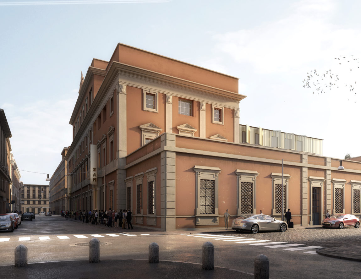 Render del progetto di riqualificazione della prima Zecca d’Italia